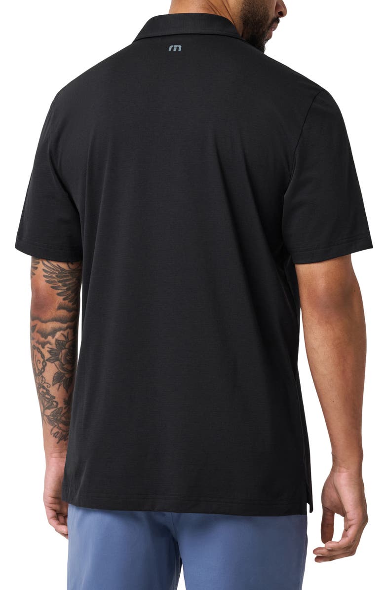 TravisMathew Performance Jersey Polo, Alternate, color, Black