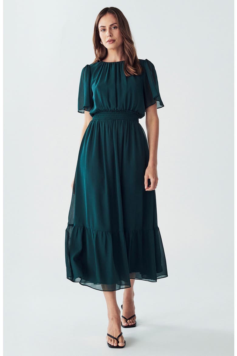 Casalla Midi Dress, Main, color, Emerald