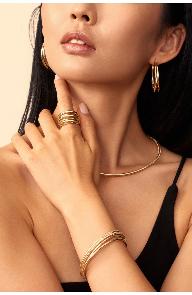 Oradina 10K Yellow Gold Serenity Ring, Alternate, color, Yellow Gold