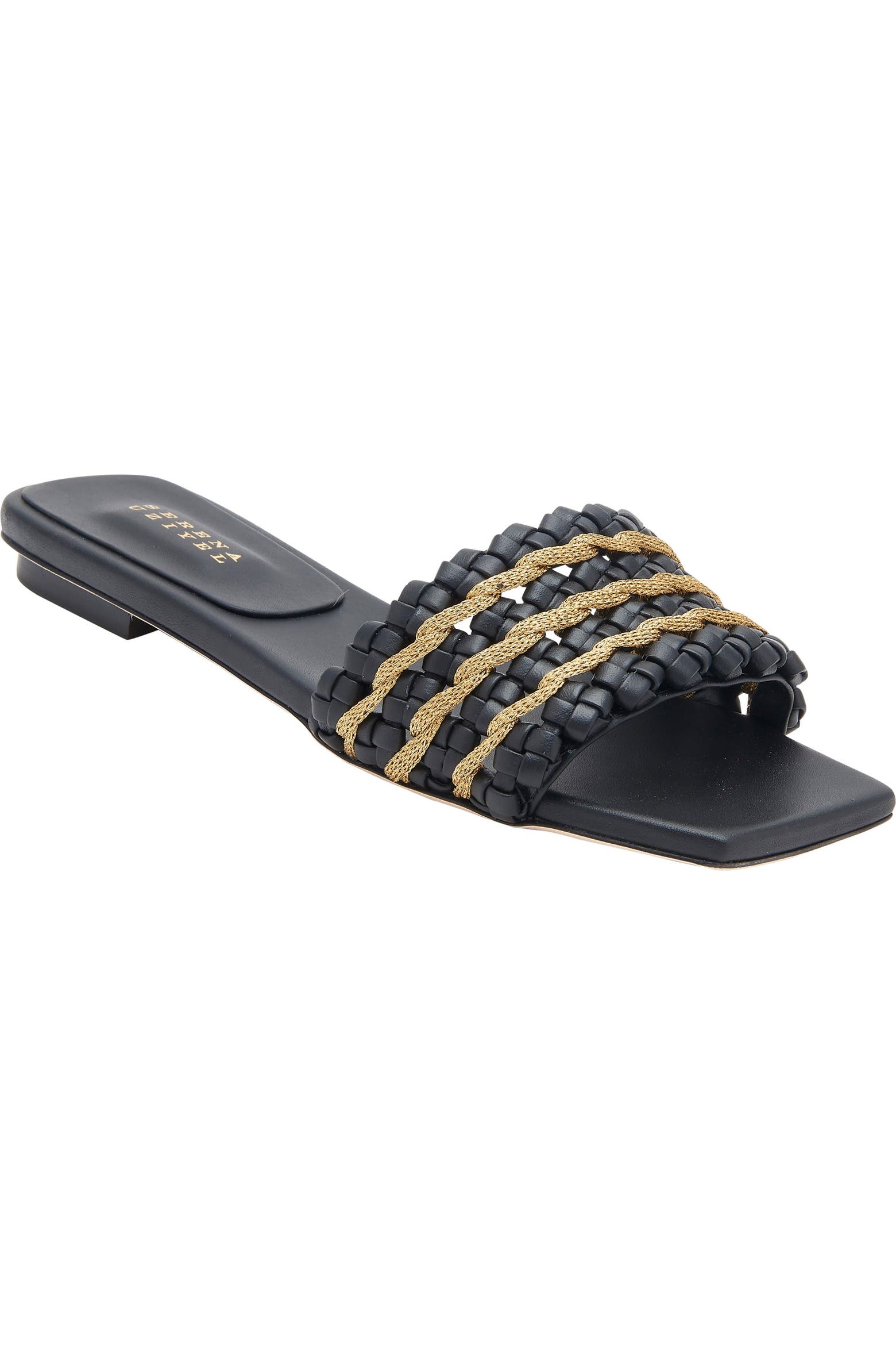 Ibony Color Serena Uziyel Aurnia Black Flat Sandal (Women) | Nordstrom