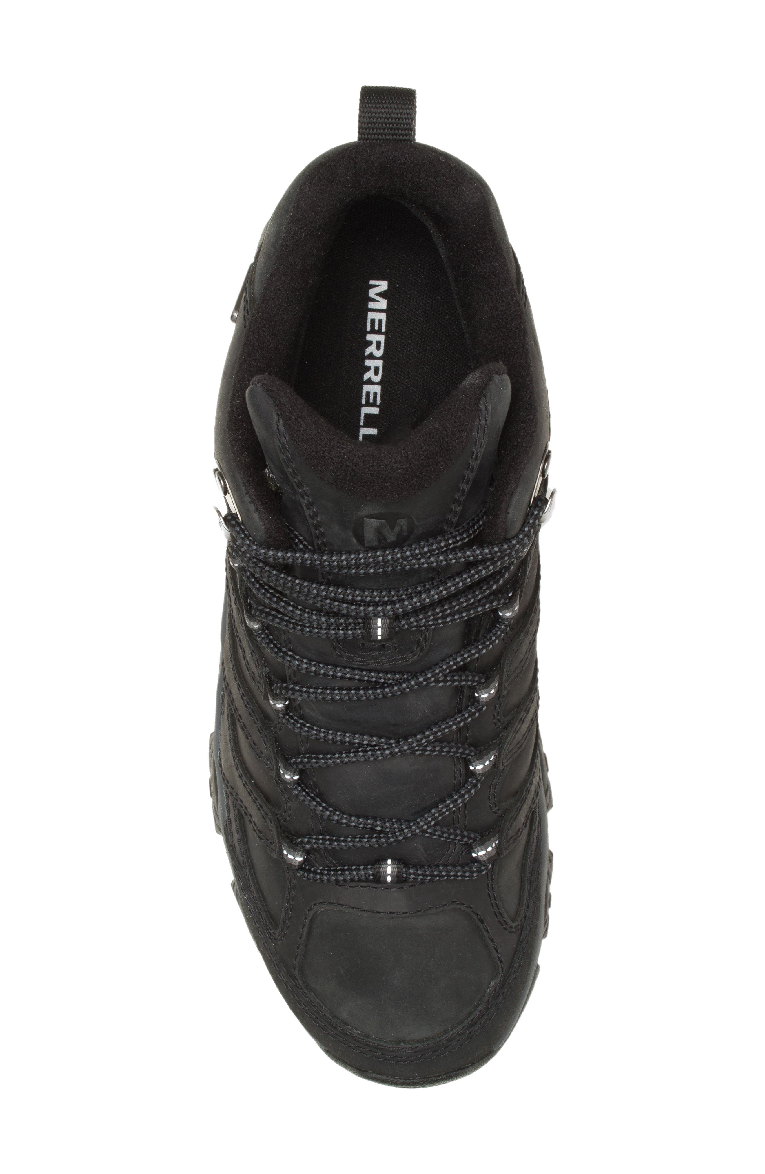 Moab 3 Mid Waterproof Hiking Shoe, Alternate, color, BLACK