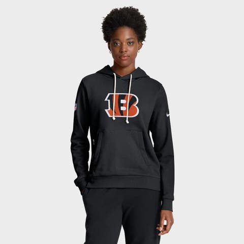Women's Nike Black Cincinnati Bengals Sideline Standard Issue Initial Home Dri-FIT Hoodie