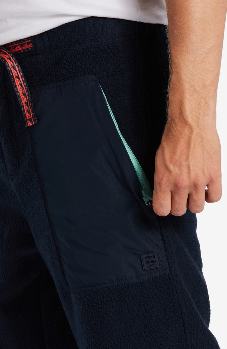 Billabong Boundary Belted Polar Fleece Trail Pants, Alternate, color, 