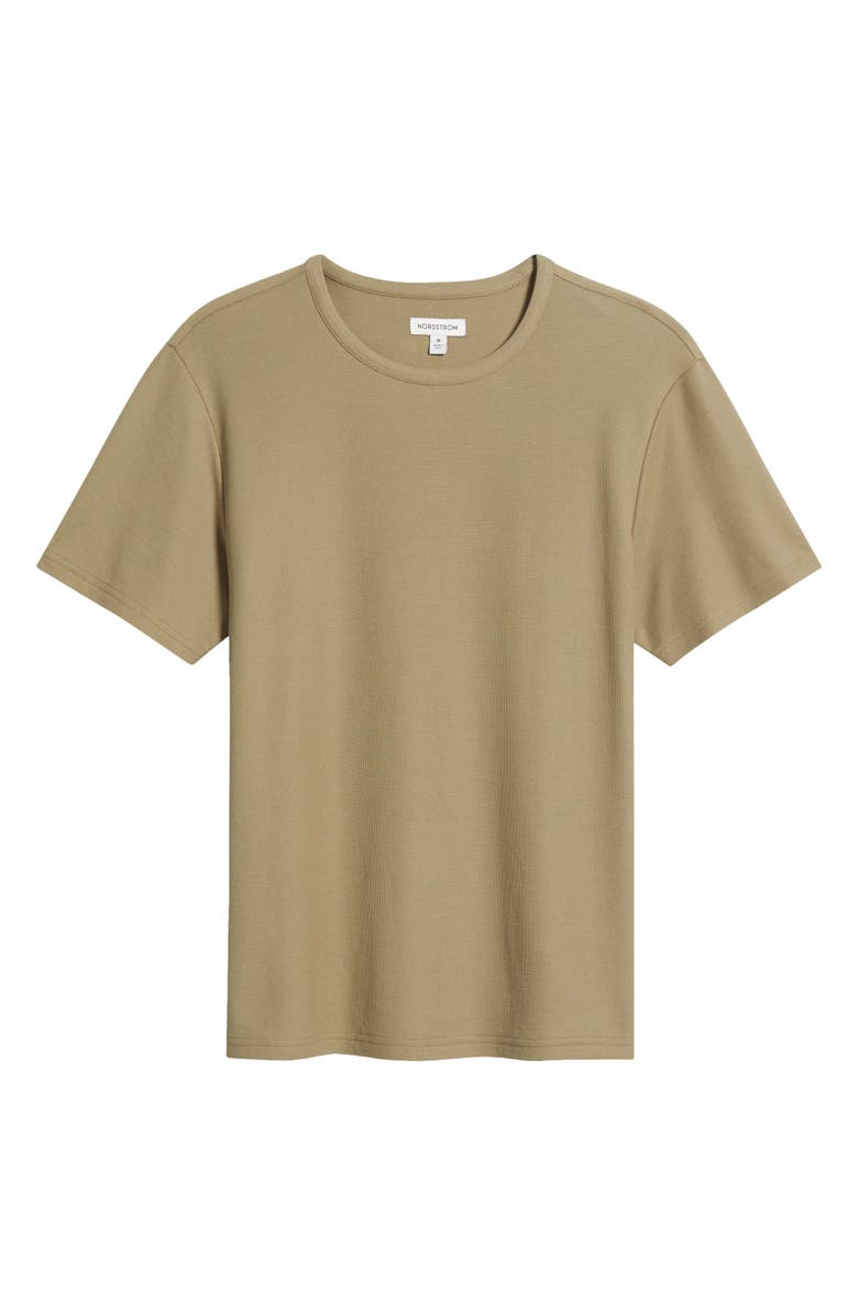 Nordstrom Short Sleeve Piqué T-Shirt, Alternate, color, Olive Mermaid