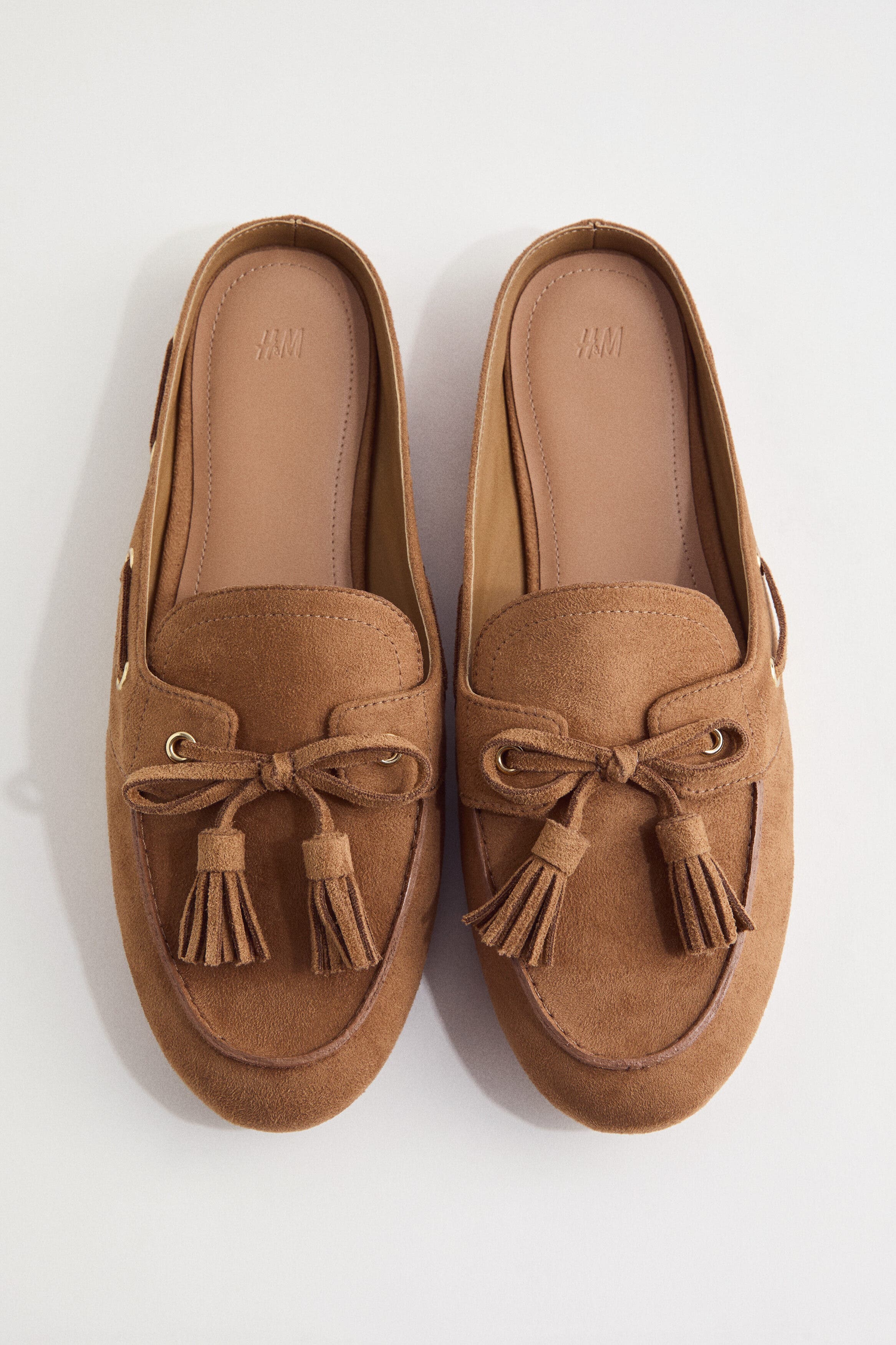 H&M Loafer Mules, Alternate, color, Dark Beige