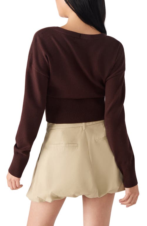 Steve Madden Lauryn Cardigan In Black