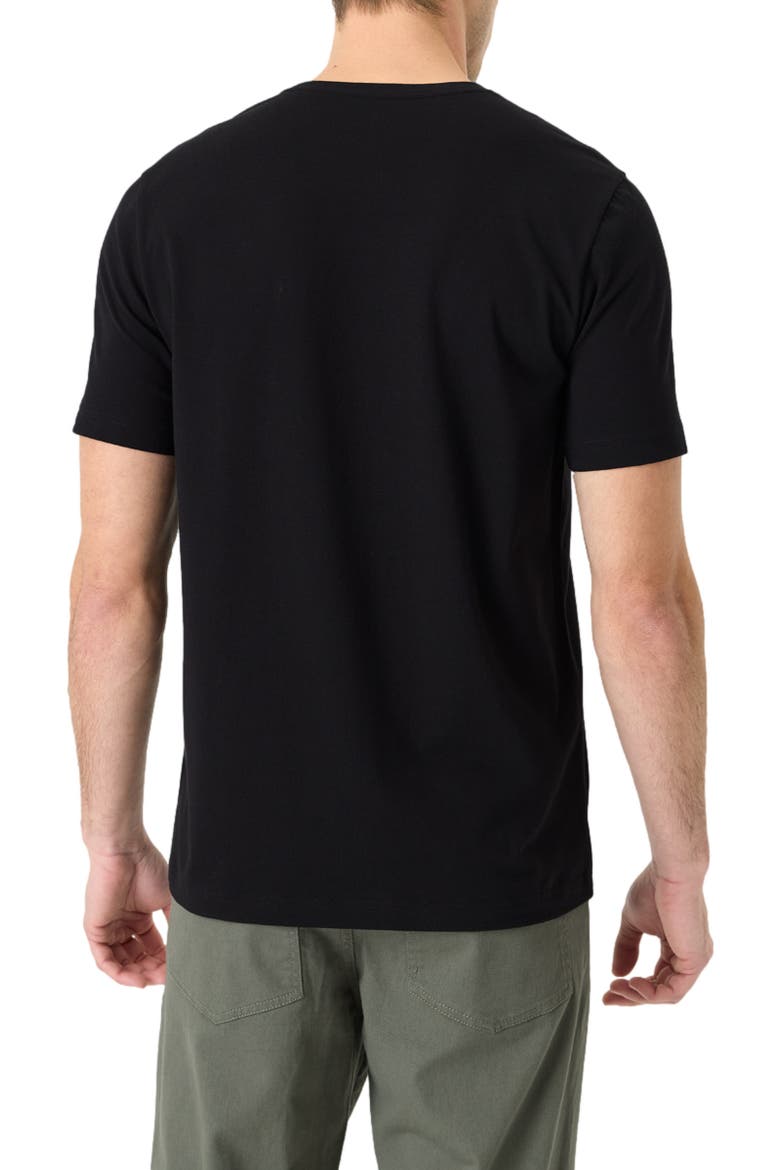 Luxe Essential Classic Fit Crewneck Tee Made With Organic Cotton, Alternate, color, Black