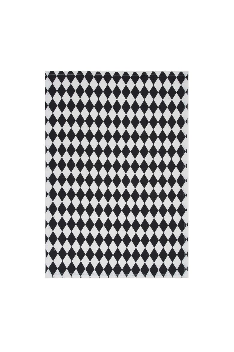 Skull Glances Reversible Diamond Halloween Towel Set 2, Alternate, color, Black