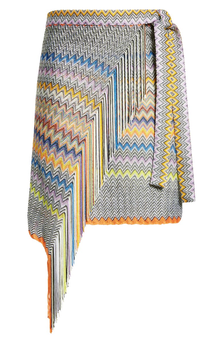 Missoni Chevron Knit Wrap Skirt, Alternate, color, 
