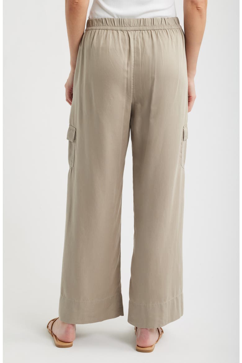 Eliot Wide Leg Cargo Pants, Alternate, color, DARK COBBLESTON