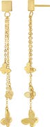 Bony Levy 14K Gold Butterfly Chain Drop Earrings