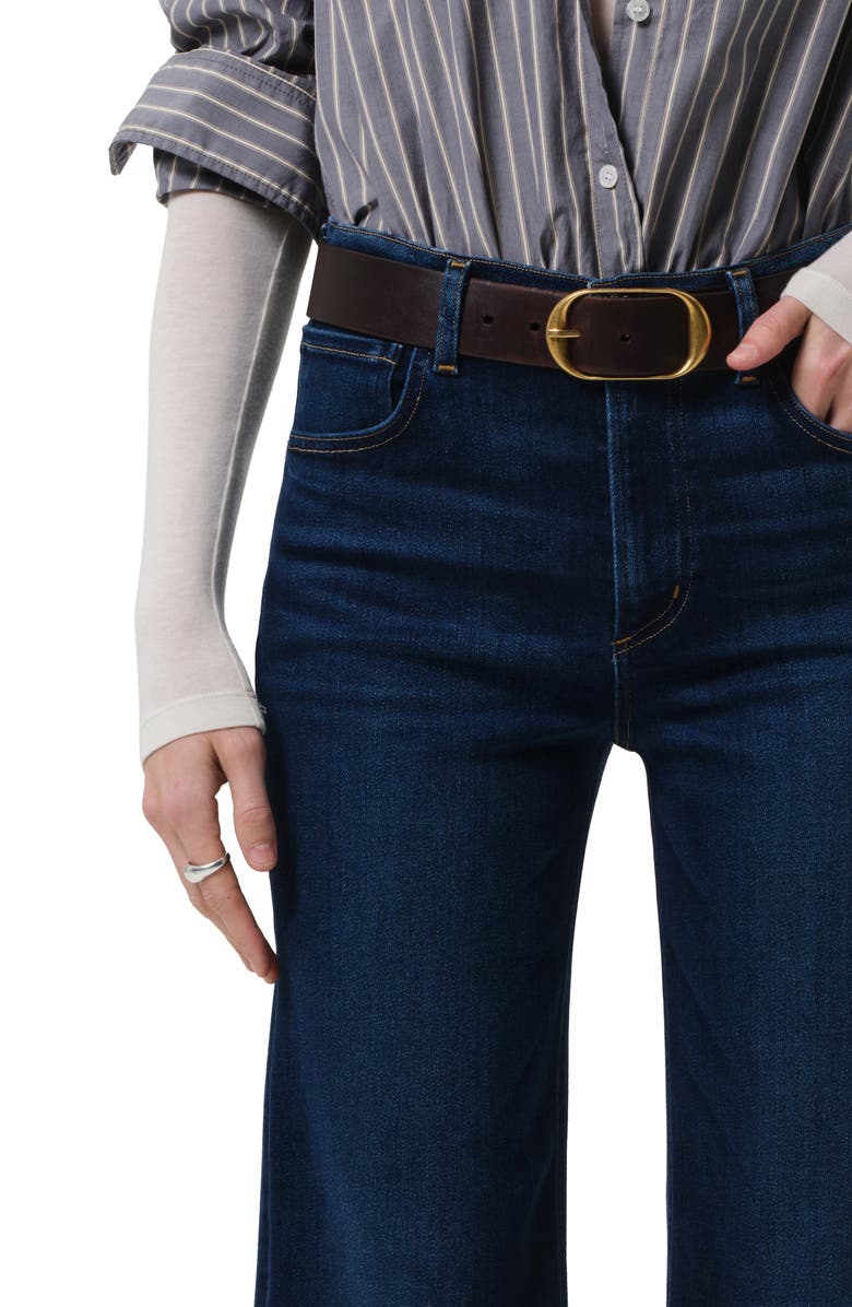 Citizens of Humanity Lyra High Waist Ankle Wide Leg Jeans, Alternate, color, Dakota Medium Indigo