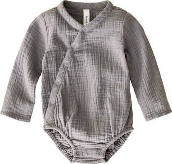 Organic Muslin Sleeveless Bodysuit - Moonstone Dolphin main image 1