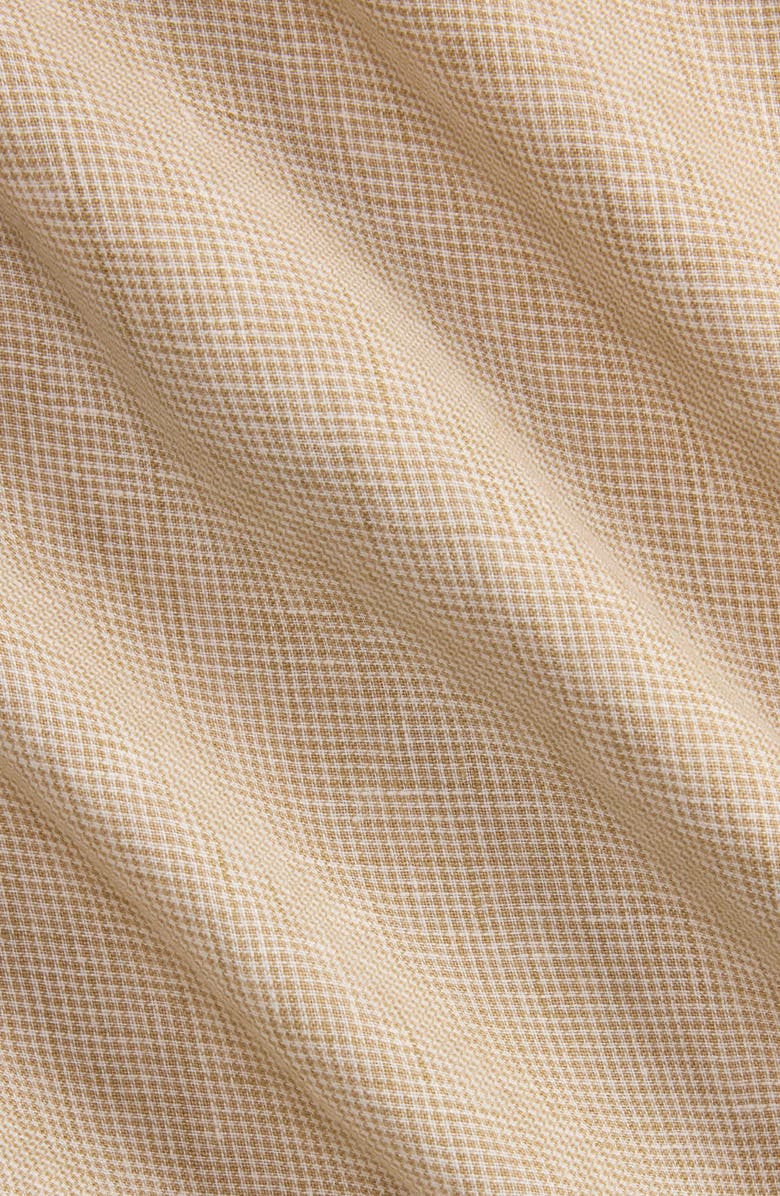 Polo Ralph Lauren Classic Fit Houndstooth Linen Button-Up Shirt, Alternate, color, 