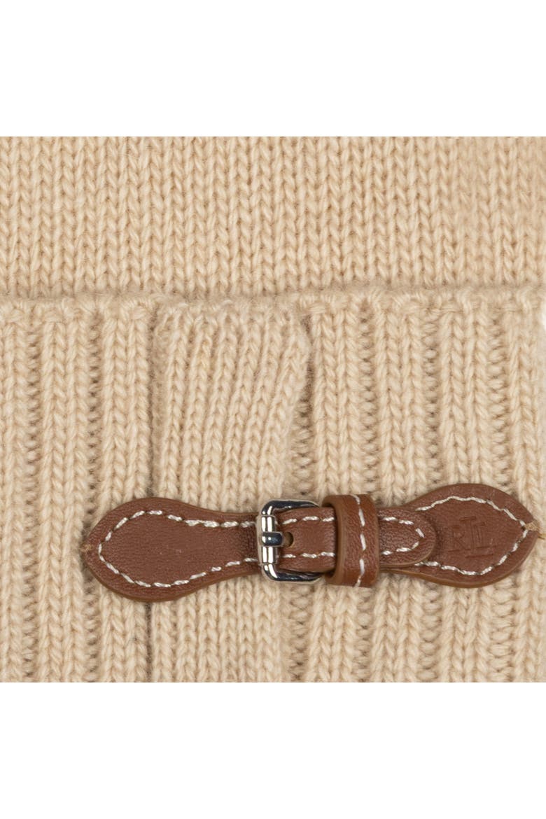 buckle knit hat, Alternate, color, lauren camel