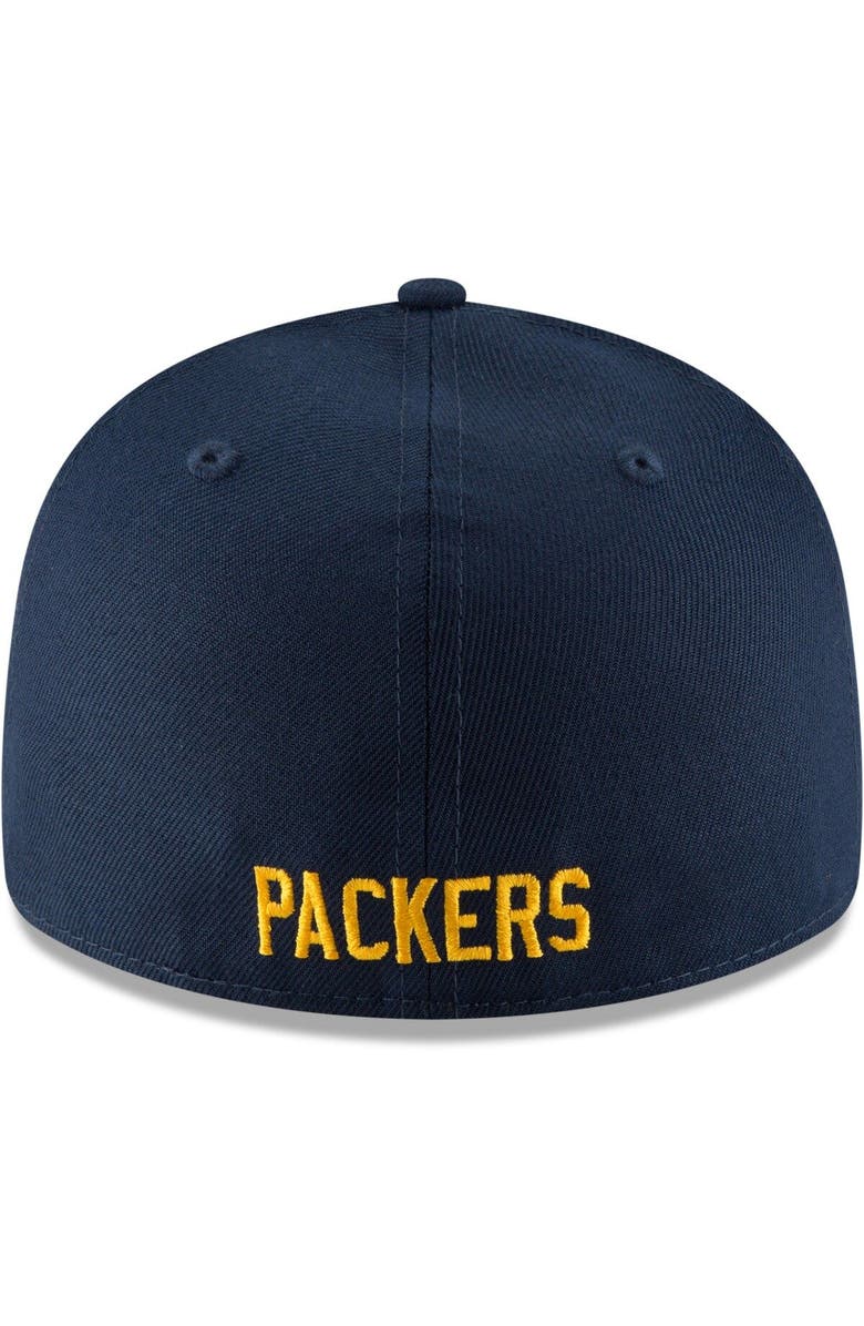 New Era Men's New Era Navy Green Bay Packers Omaha Throwback Low Profile 59FIFTY Fitted Hat, Alternate, color, 