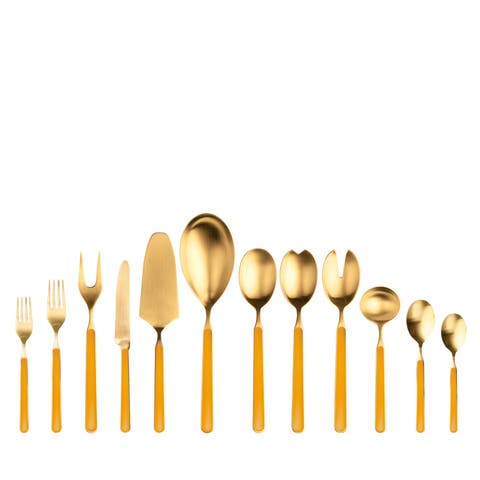 Fantasia Ice Gold Flatware Set - 67 Pieces