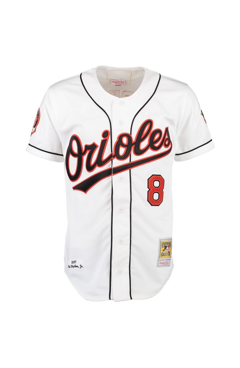 Mitchell & Ness Men's Mitchell & Ness Cal Ripken White Baltimore Orioles Home Authentic Jersey, Alternate, color, 
