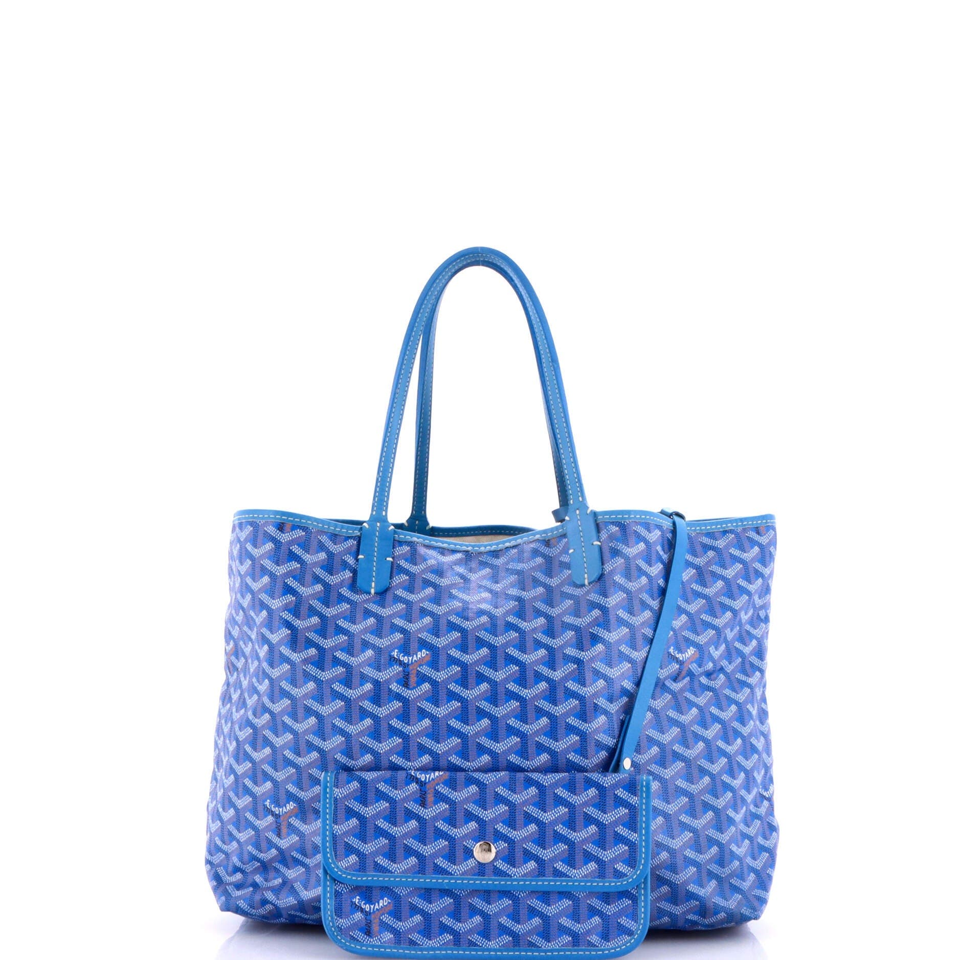 Pre-Owned Goyard Artois Tote Coated Canvas PM, Alternate, color, Blue