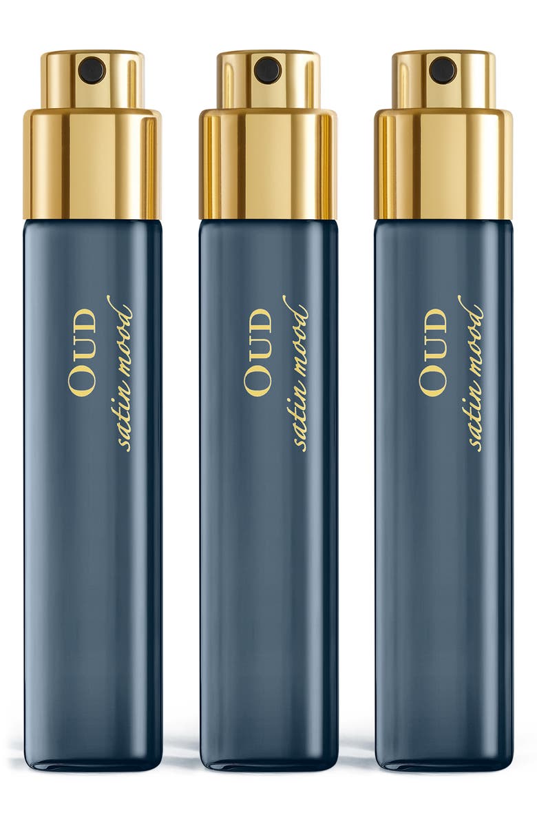 Maison Francis Kurkdjian Oud Satin Mood Eau de Parfum Travel Spray Trio, Main, color, 