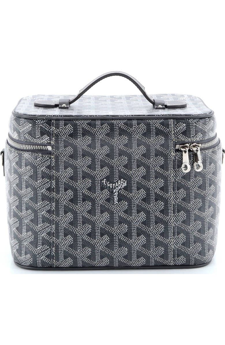 Pre-Owned Goyard Muse Vanity Case Coated Canvas, Alternate, color, Gray