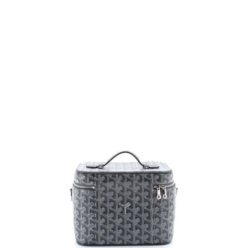 Pre-owned Goyard  Goyard Muse Vanity Case Coated Canvas In Gray