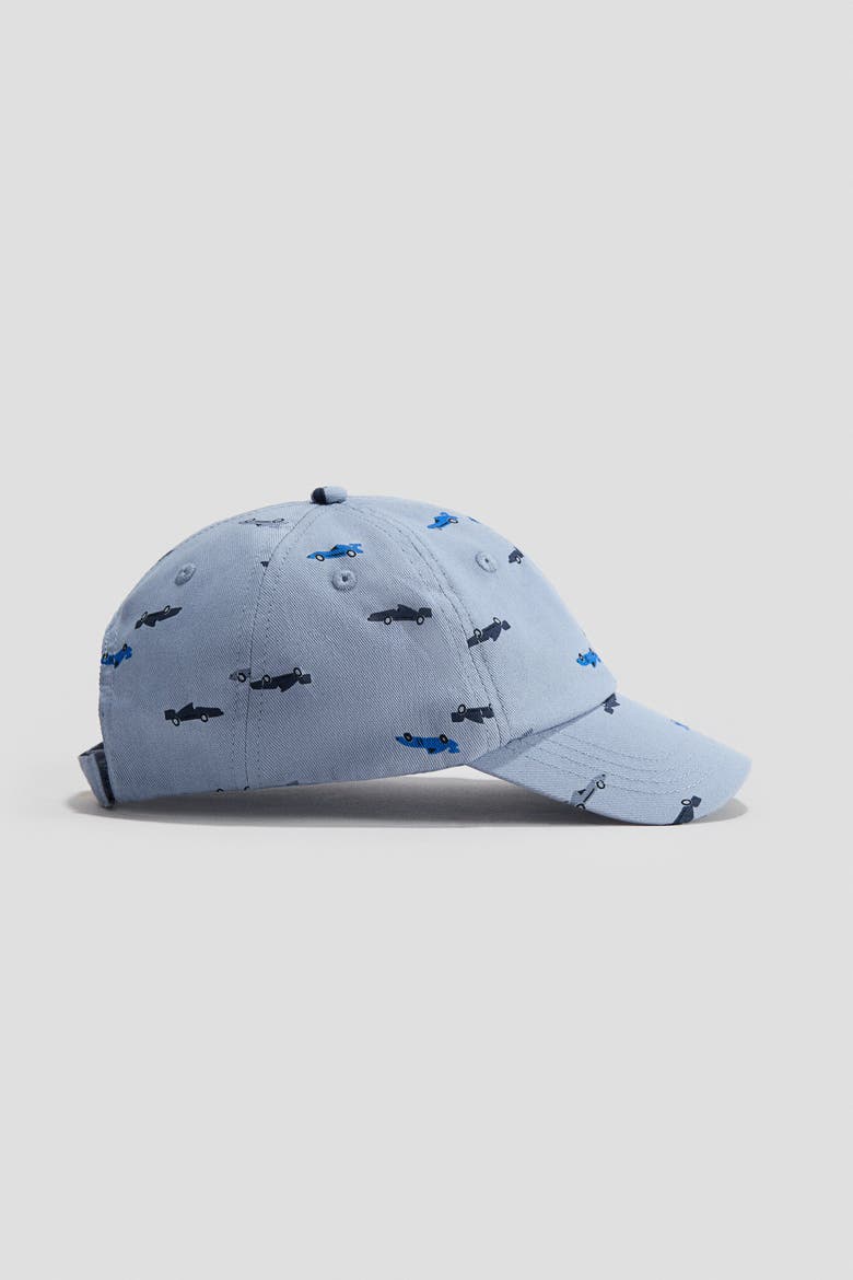 Motif-detail Cap, Alternate, color, Light blue/Cars