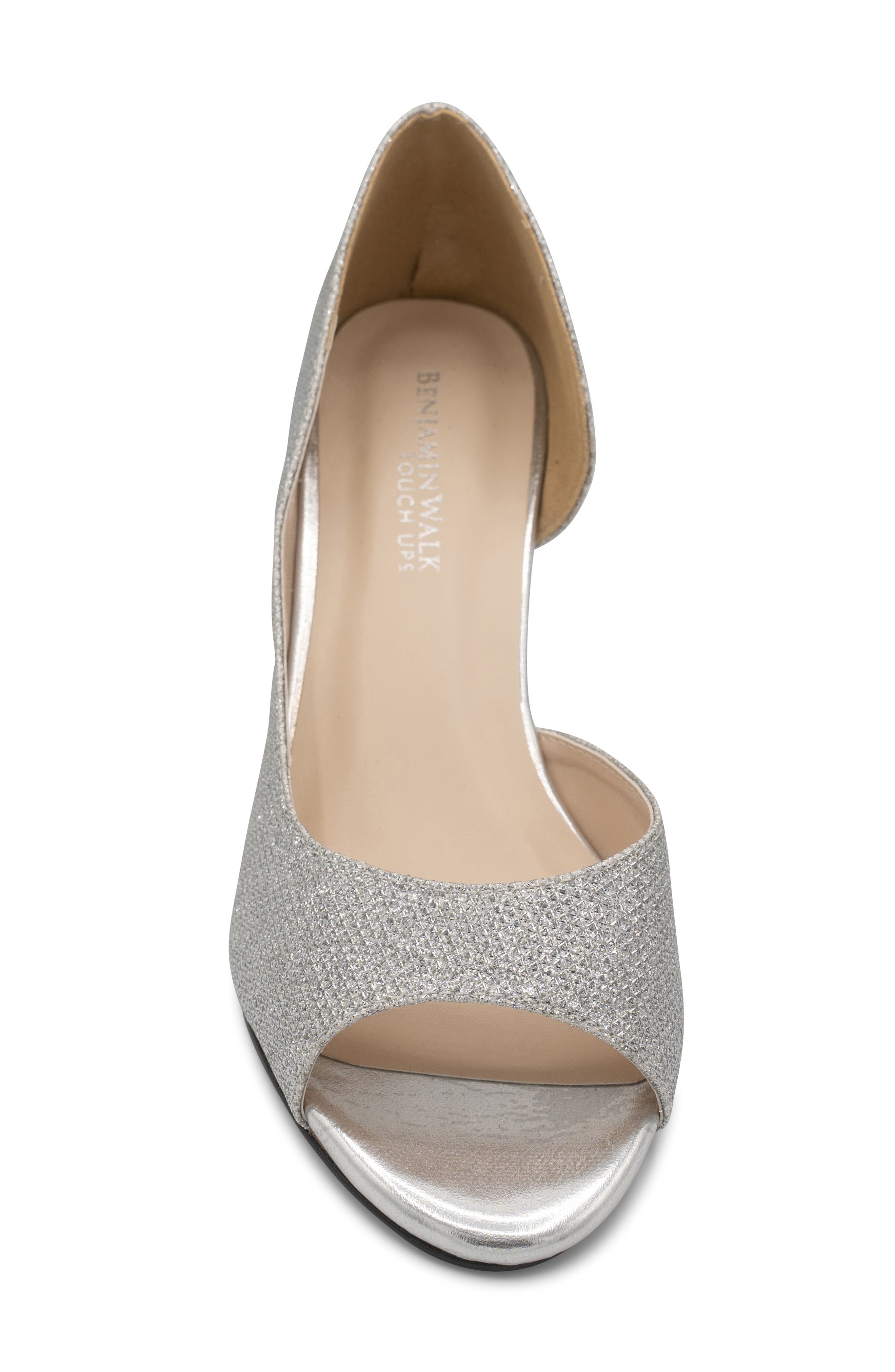 Joy d'Orsay Shimmer Sandal, Alternate, color, SILVER