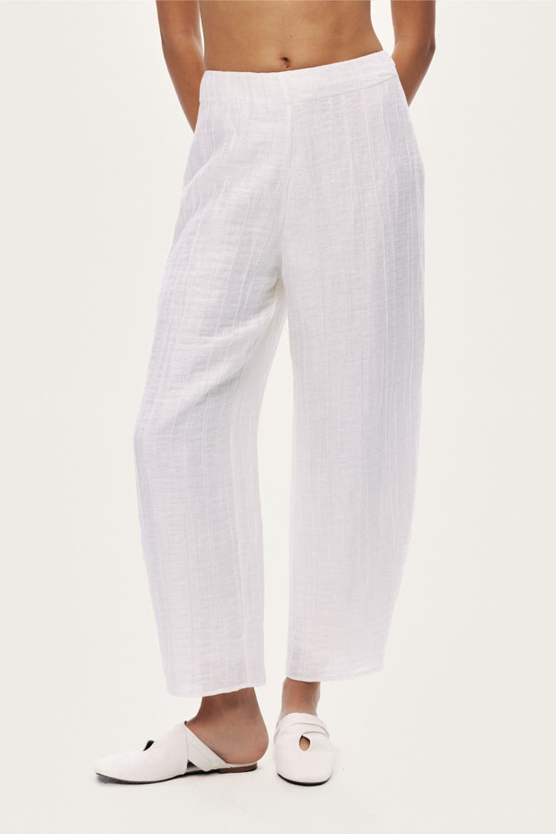 Relaxed Linen Pants, Main, color, White