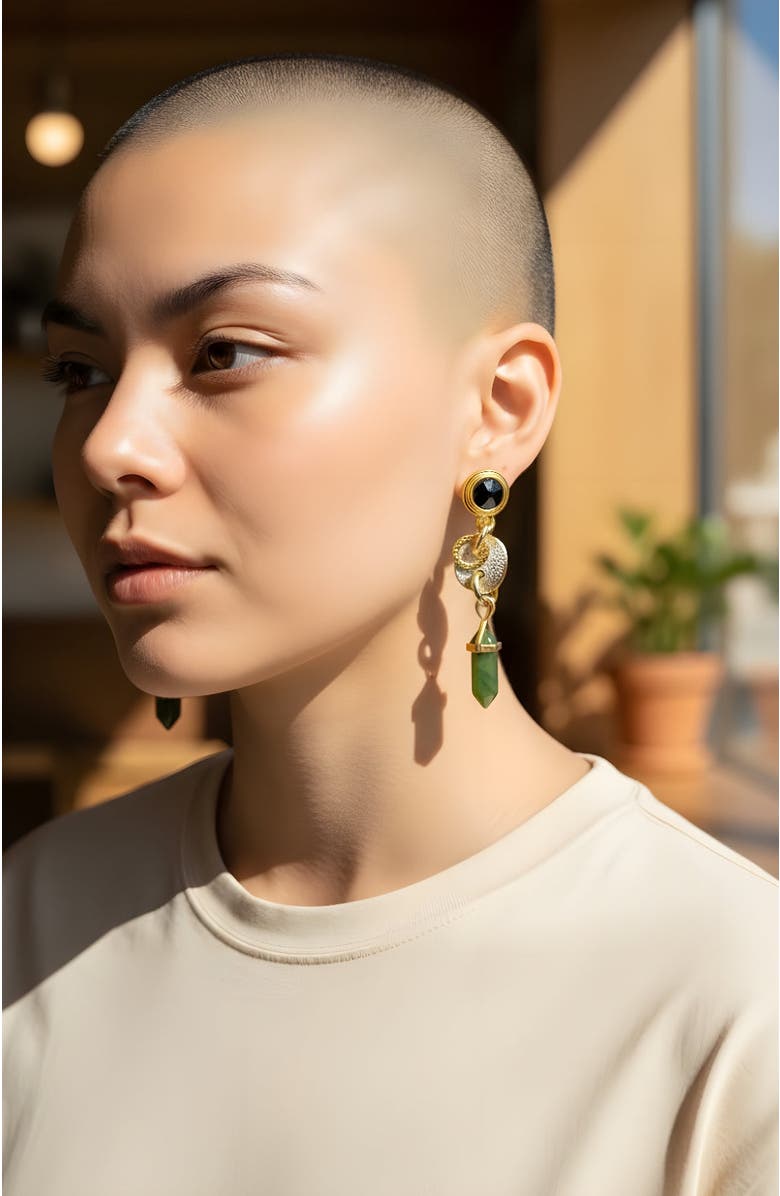 Lunaversoul Serpentine Fire Earrings, Alternate, color, Multicolor