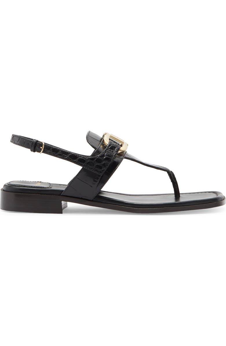 FERRAGAMO Lula Slingback Sandal, Alternate, color, Black