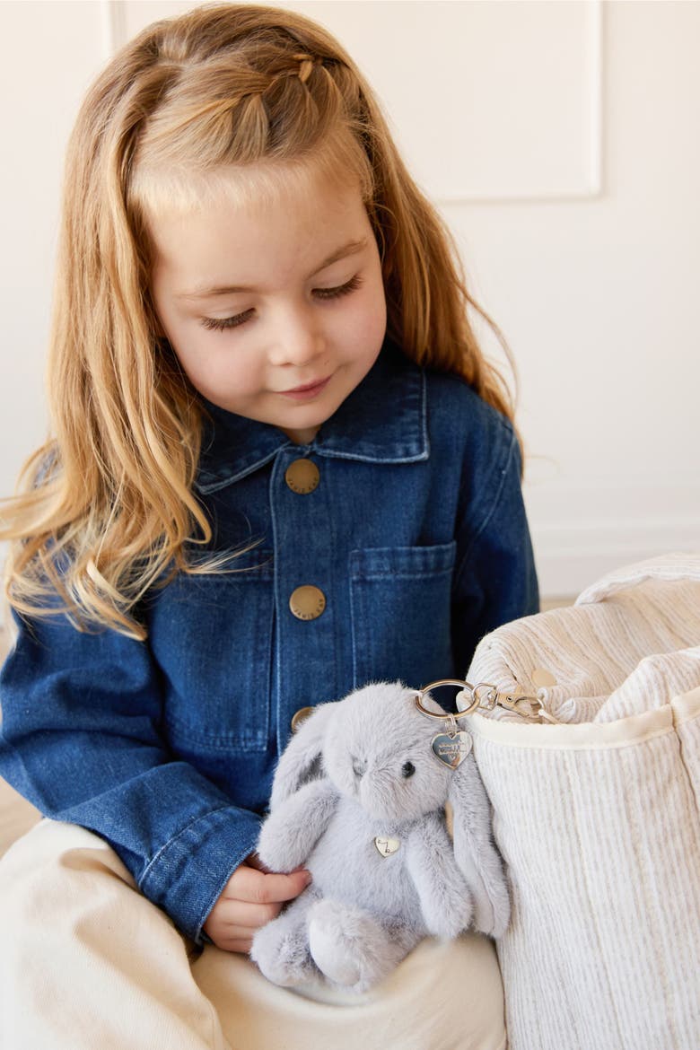 Penelope the Bunny 12" Plush & 6" Keychain Set, Alternate, color, Silver