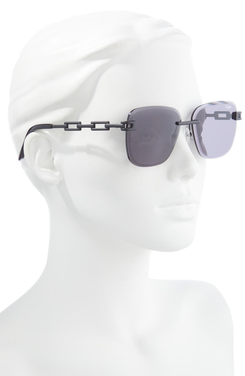 QUAY x Saweetie No Cap 52mm Square Sunglasses, Alternate, color,