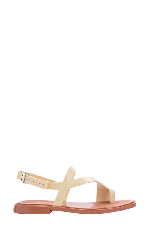 Melissa Cassie Slingback Sandal In Brown/beige