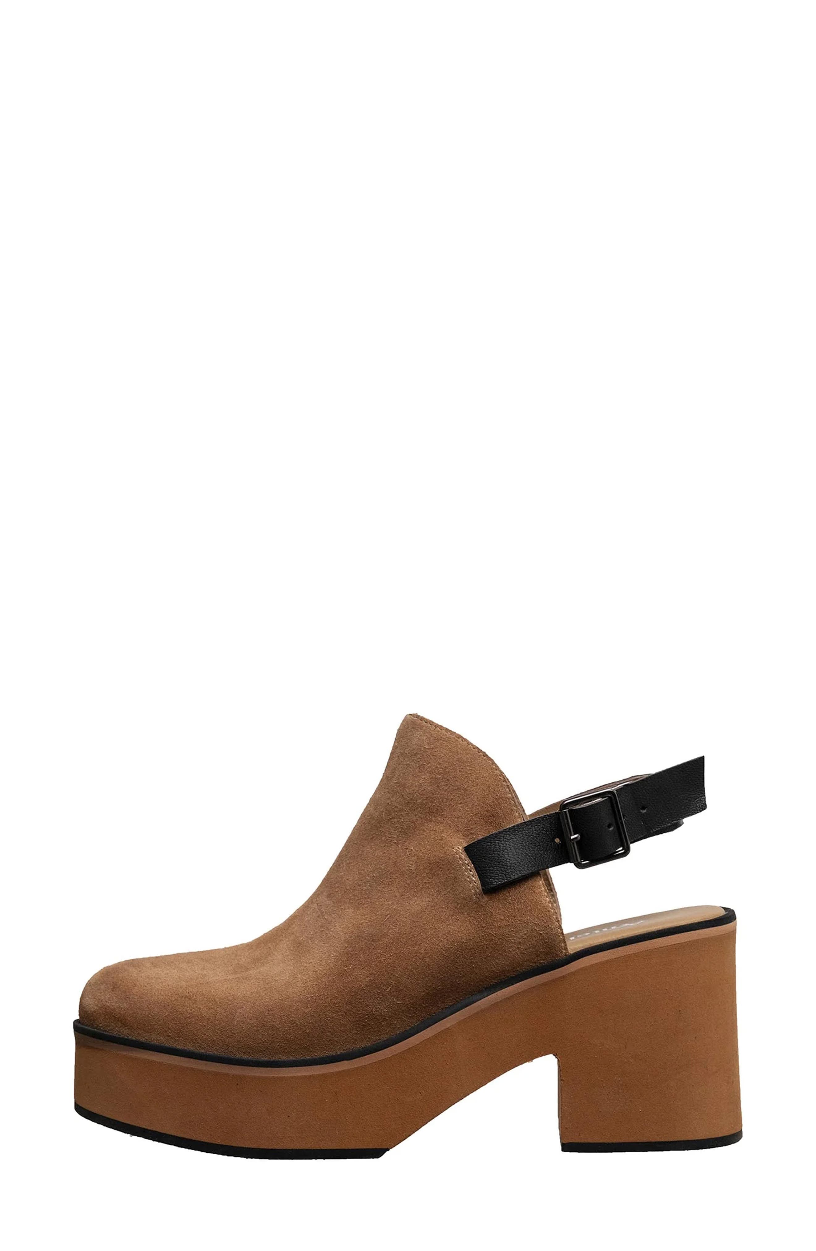 Isla Platform Slingback Sandal, Alternate, color, TAUPE