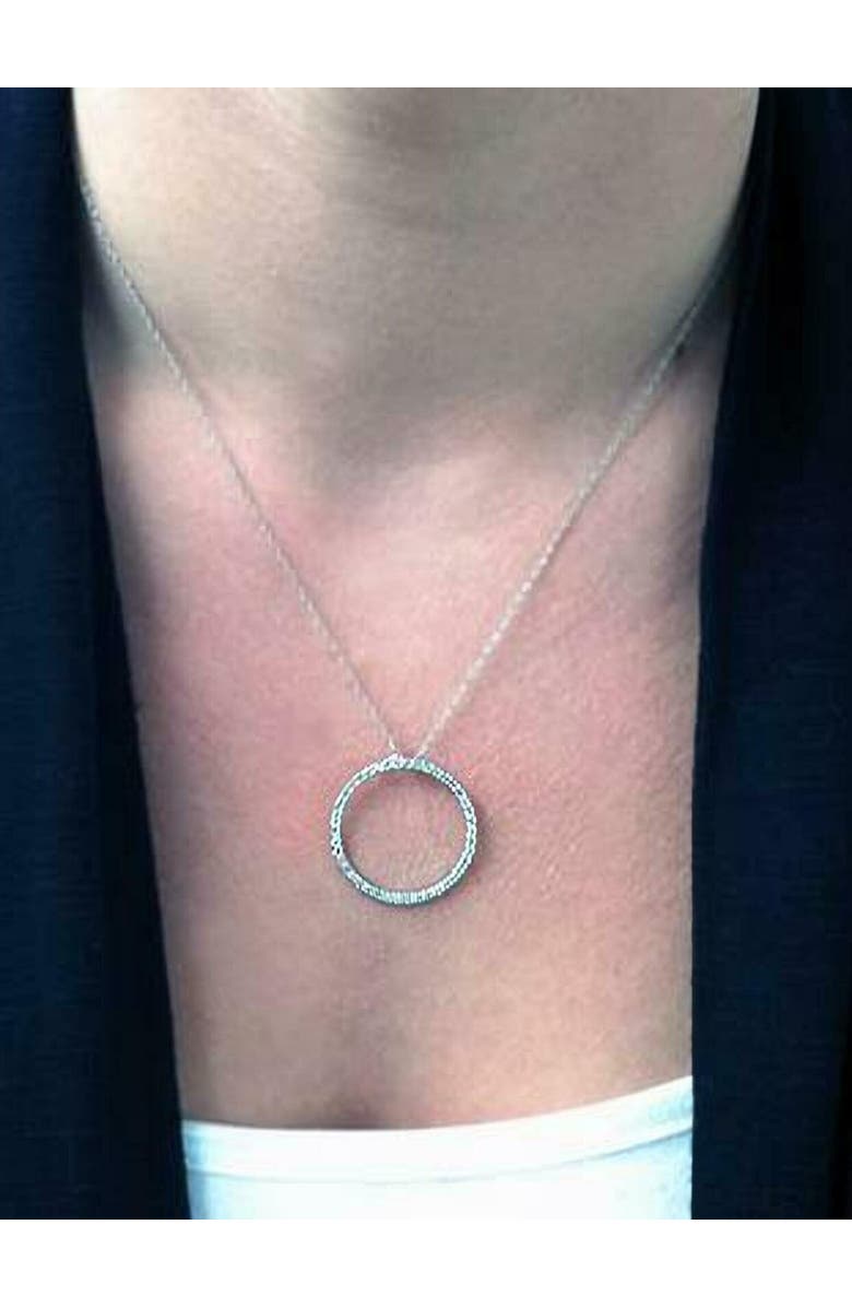 Bliss Diamond 1ct Diamond Circle Of Life Eternity Pendant 14K Gold, Alternate, color, 