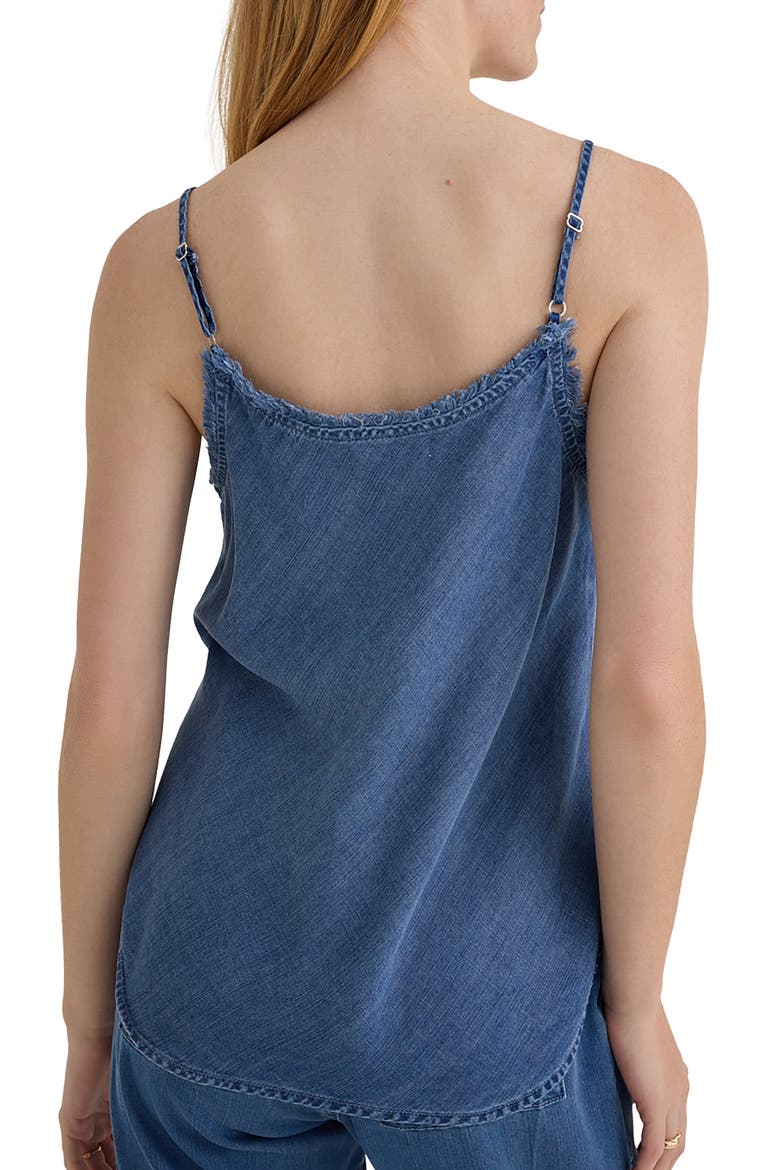 Frayed Chambray Camisole, Alternate, color, SKYLINE SPRAY WASH