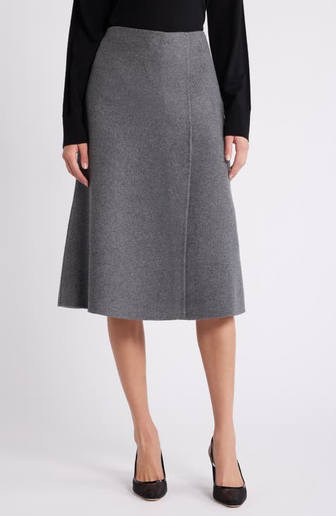 Gray skirt a line best sale