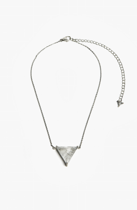 Obscura Stacking Shards in Striated Crystal Necklace