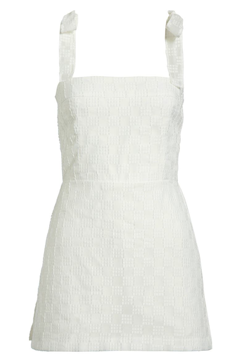 Keenan Floral Appliqué Cocktail Skort Romper, Alternate, color, WHITE