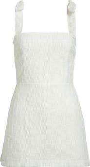 Amanda Uprichard Keenan Floral Appliqué Cocktail Skort Romper