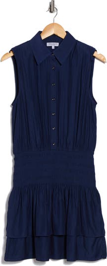 Taran Sleeveless Drop Waist Shirtdress