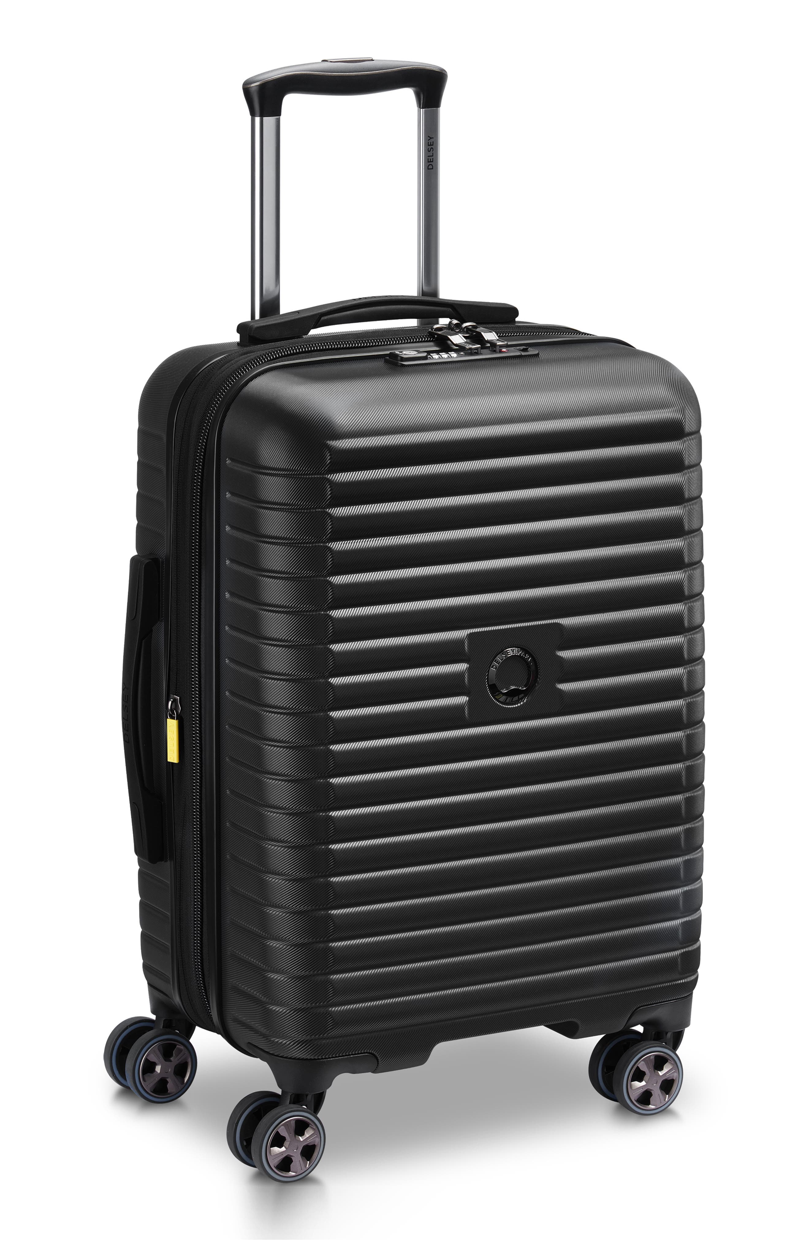 DELSEY Cruise 3.0 22-Inch Hardside Carry-On Luggage, Alternate, color, Black