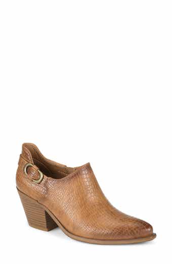Yanah Croc Embossed Faux Leather Bootie