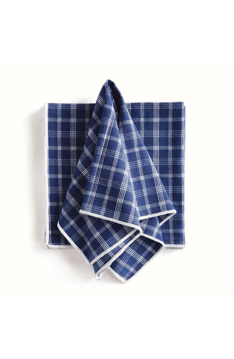 Napa Home & Garden Barclay Butera Oakwood Plaid Cotton Handwoven Dinner Napkins Set of 4, Main, color, 