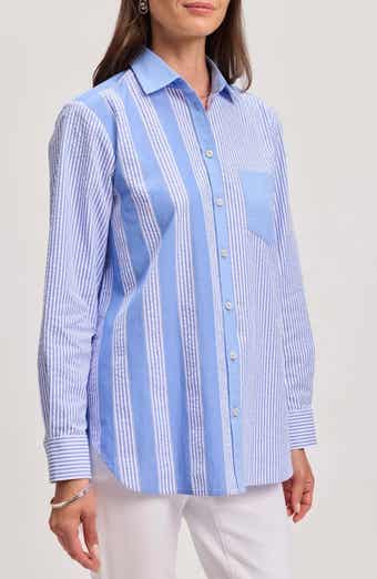 Mix Stripe Boyfriend Shirt
