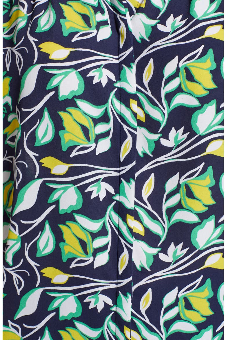 Hidden Button Blouse, Alternate, color, NAVY FLORAL