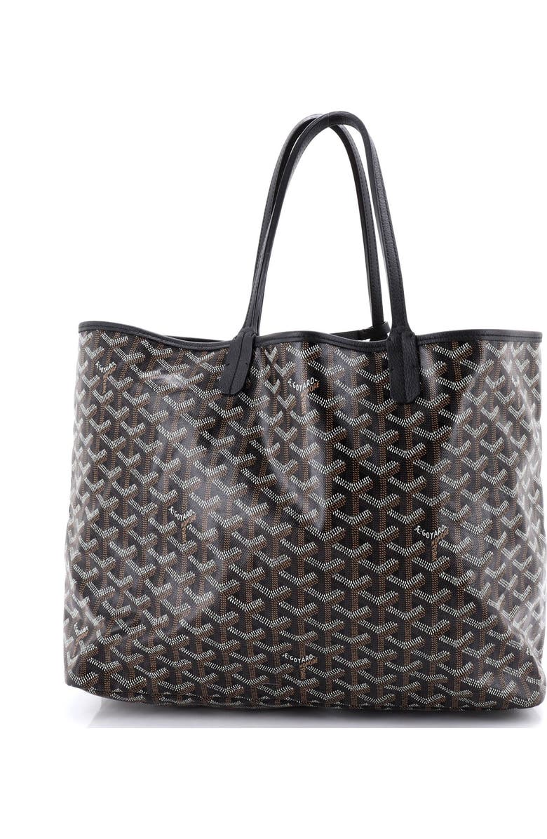 Pre-Owned Goyard Saint Louis Tote Coated Canvas PM, Main, color, Black