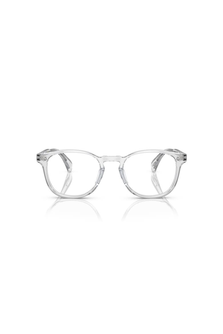 49mm Round optical glasses, Alternate, color, Transparent