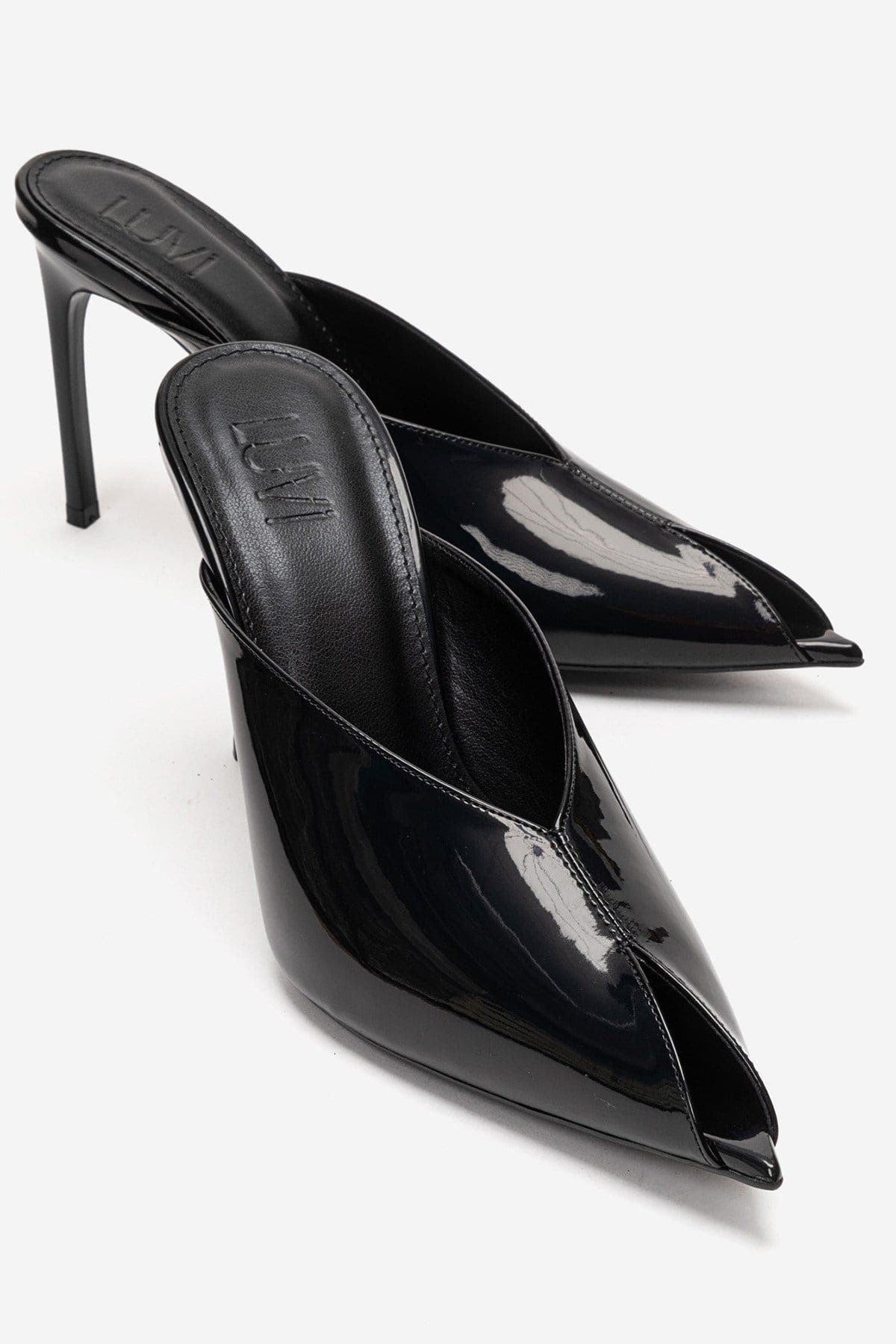 Prologue Shoes Mirena Stiletto Mule, Main, color, Black
